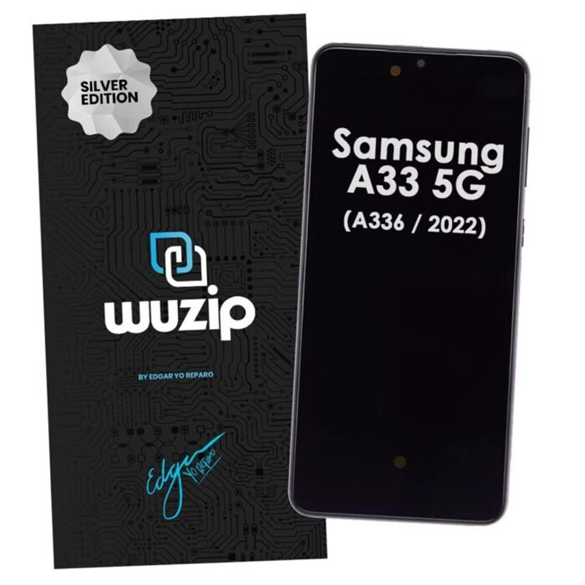 MODULO SAMSUNG A33 A336 5G C/MARCO - WUZIP SILVER (CALIDAD INCELL)