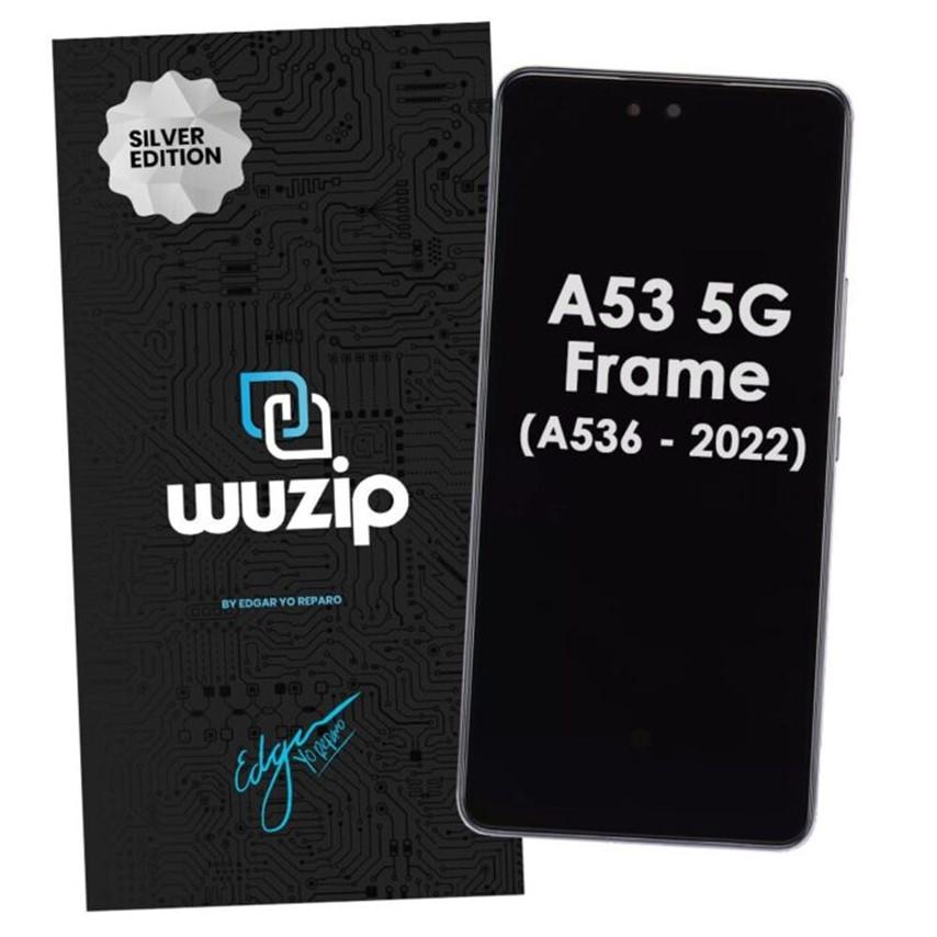 MODULO SAMSUNG A53 5G A536 C/MARCO – WUZIP SILVER (CALIDAD INCELL)